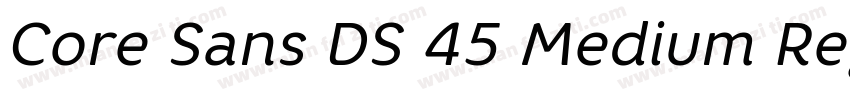 Core Sans DS 45 Medium Regular字体转换